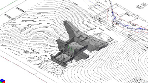 砂防堰堤の3D設計